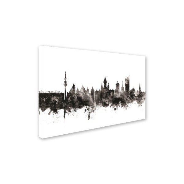 Michael Tompsett 'Leipzig Germany Skyline I' Canvas Art,16x24